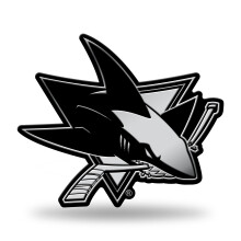 Rico Industries NHL San Jose Sharks Chrome voltooid Auto Emblem 3D Sticker