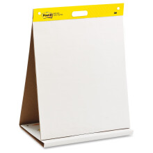 3M Tabletop Easel Pad Super Sticky 20 Sht 20""""x23"""" Plain WE (MMM563R)