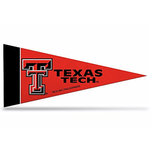 Rico Industries NCAA Texas Tech Red Raiders Conjunto de decorao clssica de mini flmula de 8 peas, 4 por 9 polegadas