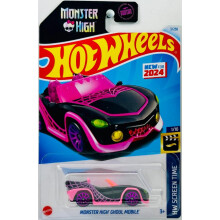 Hot Wheels Monster High Ghoul Mobile (nero) 1:64 Scala Schermata HW Tempo 1/10