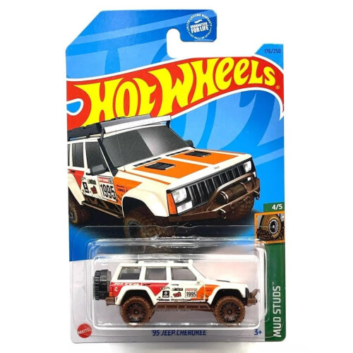 Hot Wheels Hot Wheels 1:64 Jeep Cherokee Mud Studs 4/5 White