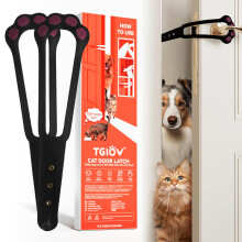 TGIOW Katzentrriegel, 2 Stck, Katzentrstopper, Haustiertrriegel, um den Hund aus der Katzentoilette und der Futtertrsttze fr Katzen fernzu