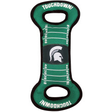 Lemmikkieläimet Ensimmäinen NCAA Football Field Dog -lelu vinkujalla. - Michigan State Spartans - hinaajaan ja hakuun. - Luja ja kestävä PET-lelu