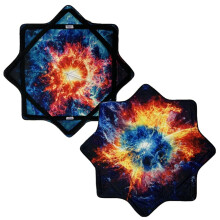 Mougee - Classic Flow Star - para iniciantes e avanados - Brinquedo de fluxo divertido e desafiador - Cores e padres vibrantes - 27 dimetro -