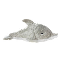 MIGHTY- Ocean Dolphin - Squeaker-Multiple Layers. Made Durable Strong & Tough. Interactive Play Dog Toy (Tug Toss & Fetch). Machine Washable &
