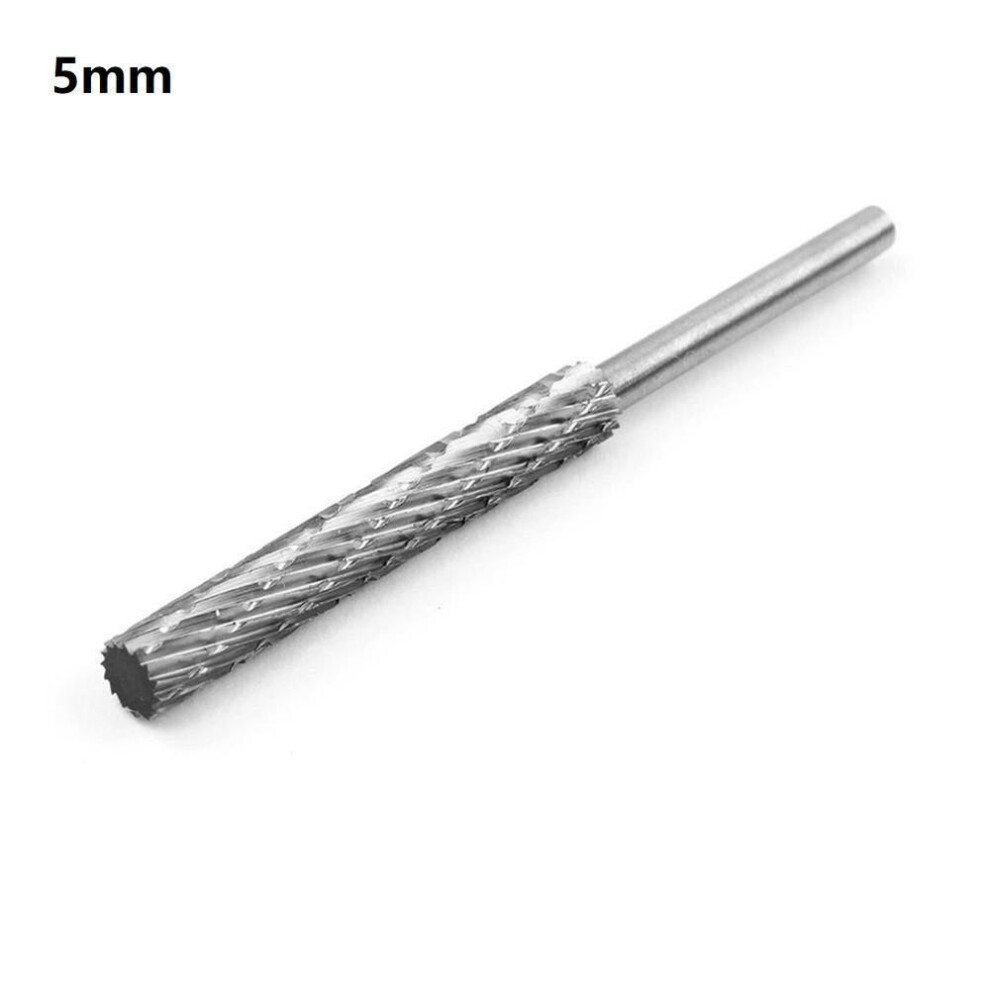 (5mm) Burr Cutter Rotary File Diameter 3/4/5/6mm High Speed Steel Plastic Wood Bit