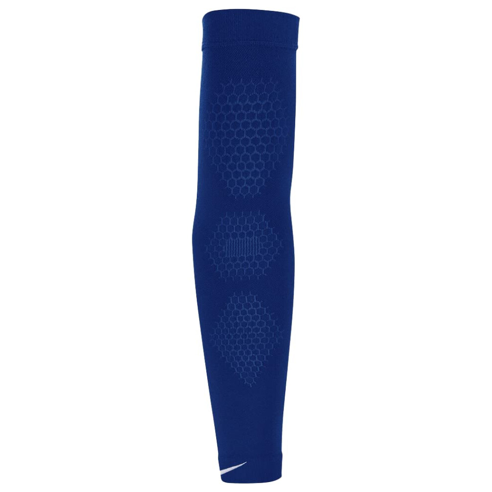 Nike Adult Pro Circular Knit Compression Sleeve Royal | White LG | XL
