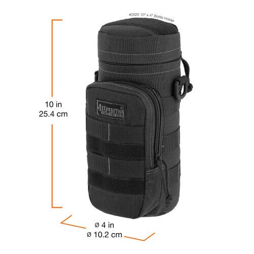 Maxpedition-pulloteline, musta 10 tuumaa x 4 tuumaa 1