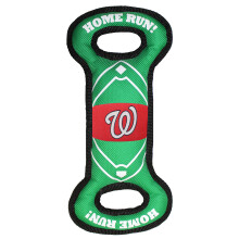 MLB WASHINGTON NATIONALS Baseball Field Dog -lelu, jossa on kaksoisreunaompeleet ja sisδinen SQUEAKER