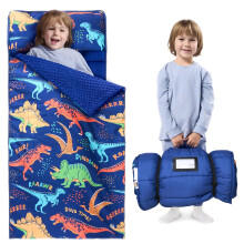 Joiedomi Toddler Nap Mat avec oreiller et couverture 55 '' * 30 '' pour les enfants de 3 7 ans