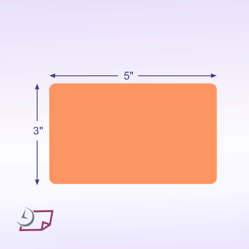 NextdayLabels - 3 x 5 Rectangle Inventory Coding Etiquetas de codificacin 500 por rollo (salmn) 1