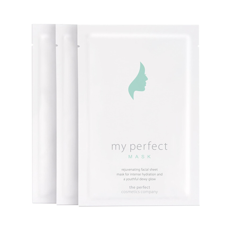 My Perfect The Perfect Cosmetics Company Mask Hyaluronic Sheet Masks For Intense Hydration & Youthful Dewy Glow For All Skin Types (Pack Of 3)
