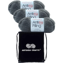 Premier Yarns Anti-Pilling Everyday DK Anthrazit 1107-30 (3 Str   nge, gleiche Farbpartie) DK Light Worsted #3 Anti-Pilling-Acrylgarn zum H   keln un