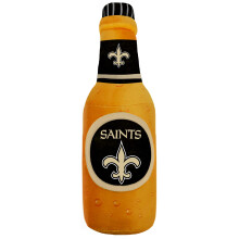 NFL New Orleans Saints Beer Bottle Plush Dog & CAT Squeak Toy - Cutest Stadium SODA Bottle Snack Plush Toy for Dogs & Cats with Inner Squeaker &