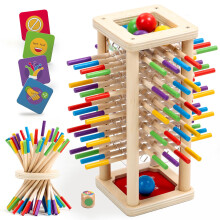 Nene Toys Ballfall - Montessori Wooden Board Game for Kids di et compresa