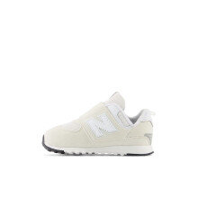 Tnis New Balance Baby 574 New-B V1 Hook and Loop Nimbus Cloud/Branco 2 X-Wide US Unissex Infantil
