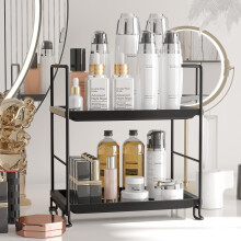Organizzatore per il contatore del bagno a 2 livelli NLBTW Organizzatori di profumi per la cura della pelle per la cura della pelle per la cucina con