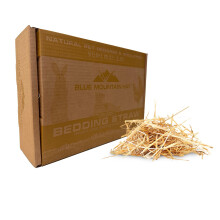 Palha de cama orgnica Blue Mountain Hay (5 lb) para porquinhos-da-ndia Chinchilas Coelhos Hamsters Galinhas Gatos vadios e selvagens Galinheiro
