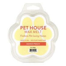 One Fur All Pet House Wax Melts - Mango Peach Pack of 2 - Odor Eliminating Long-Lasting Scented Pet-Friendly Natural