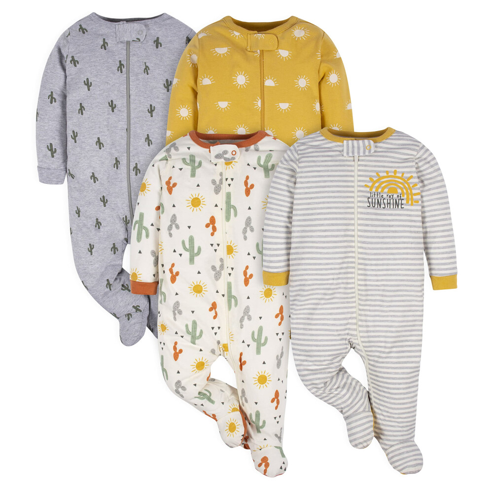 Gerber Unisex Baby 4 Pack 'N Play Footie And Toddler Sleepers Southwest Preemie Us