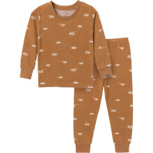 Modern Moments by Gerber Baby Hacci Snug Fit 2-teiliges Pyjama-Set, Hellbraun, Cars, 3T