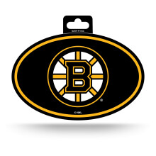 Rico Industries NHL Boston Bruins Color Team Logo Oval Sticker