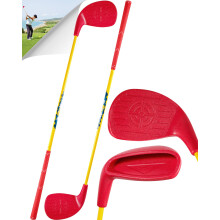 ASONA 2-pak Golf Yard Game Club z duza plastikowa glwka kija dla doroslych grajacych w piankowe pilki golfowe Zlota gra na swiezym powietrzu w p