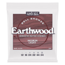 Farmi di chitarra acustica Bronzo di Ernie Ball Middle Light Bronzo Bronzo 12-54