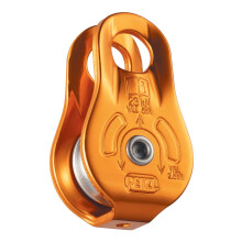 PETZL FIXE Katrol - Compacte Katrol met Vaste Zijplaten voor Hijsen en Bevestigen - Geel
