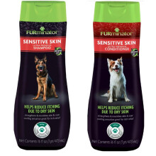 Furminator Deshedding Ultra Premium Shampoo & Conditioner Bundle. 16 oz.