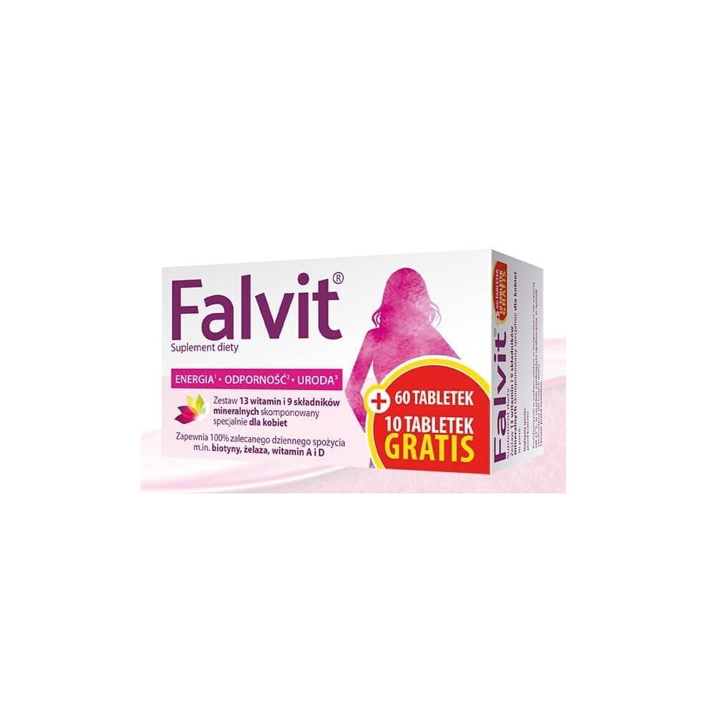 Bausch Health Poland Sp. Z O.o. Falvit Vitamins And Minerals For Women - 70 Tablets
