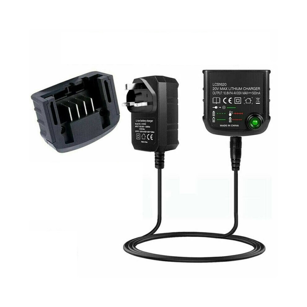 Battery Charger Lithium-Ion Replace for Black and Decker LBXR20 14.4V 18V 20V UK