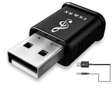 Bluetooth 5.0 Audio Transmitter Receiver Adapter For TV/PC/Car/AUX Speaker