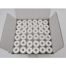 Doublelin Preamon Bobina de plstico Tamao l (SA155 Tamao 9.4) Blanco 144pcs 40S/2 Polister para coser compatible con Babylock Hermano Consew Juki