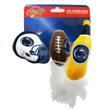 Bedste plys katteleget?j - NCAA Penn State Nittany Lions komplet s?t med 3 stykker katteleget?j fyldt med frisk katteurt. Indeholder: 1 kattelege