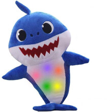 Baby Shark Plush Toy Soother With Music And Night Lights Singing Gift Kids