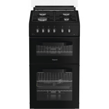 Hotpoint 50cm Gas Cooker - Black - A+/A Rated