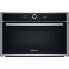 Hotpoint HMD44MXUK 31 Litre 38cm High, Built In Small Microwave with Grill - Stainless Steel