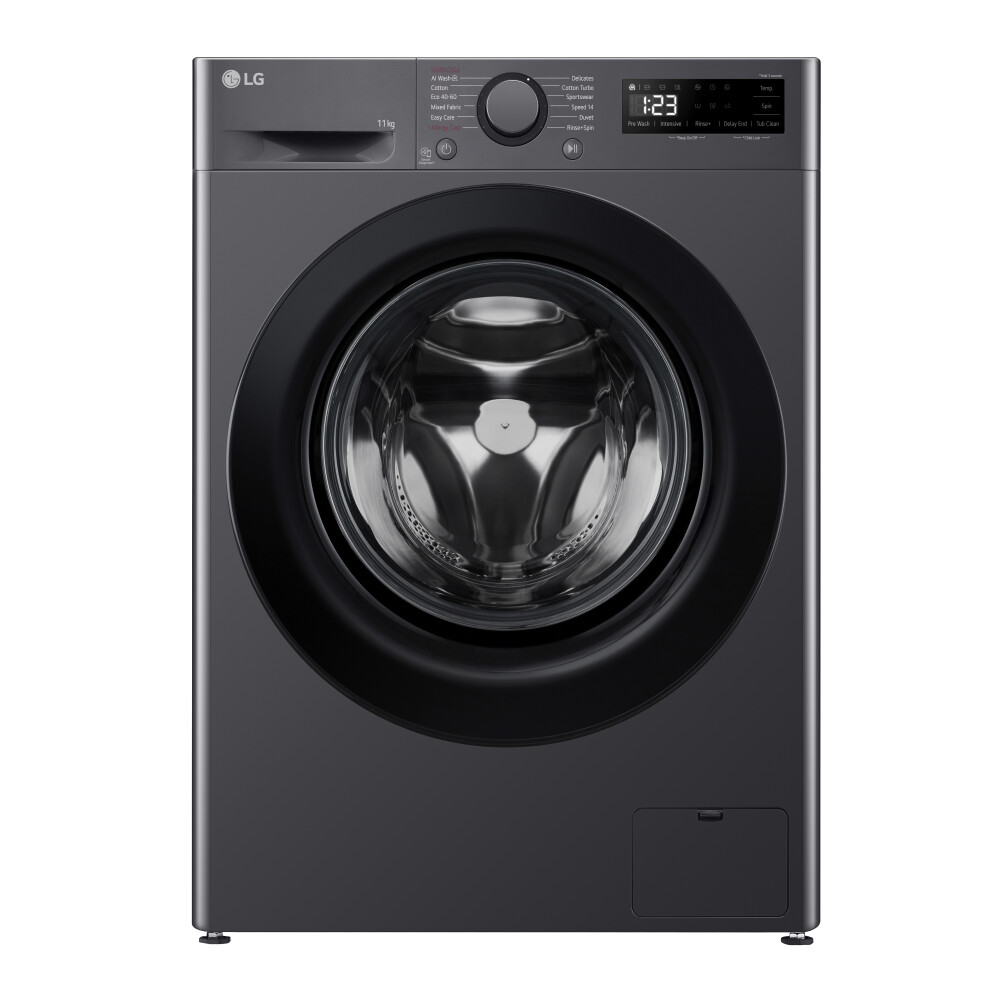 LG Y500 Series F4Y511GBLN1 11kg Washing Machine with 1400 rpm - Slate Grey - A Rated