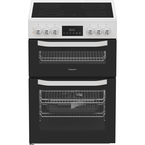 Hotpoint 60cm Electric Cooker with Ceramic Hob - White - A/A Rated