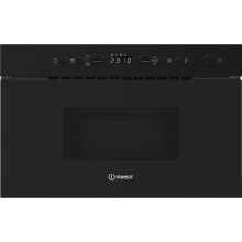 Indesit IM K12 BUK 22 Litre 38cm High, Built In Small Microwave with Grill - Black