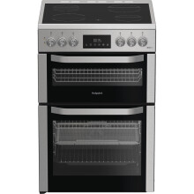 Hotpoint 60cm Electric Cooker with Ceramic Hob - Stainless Steel - A Rated