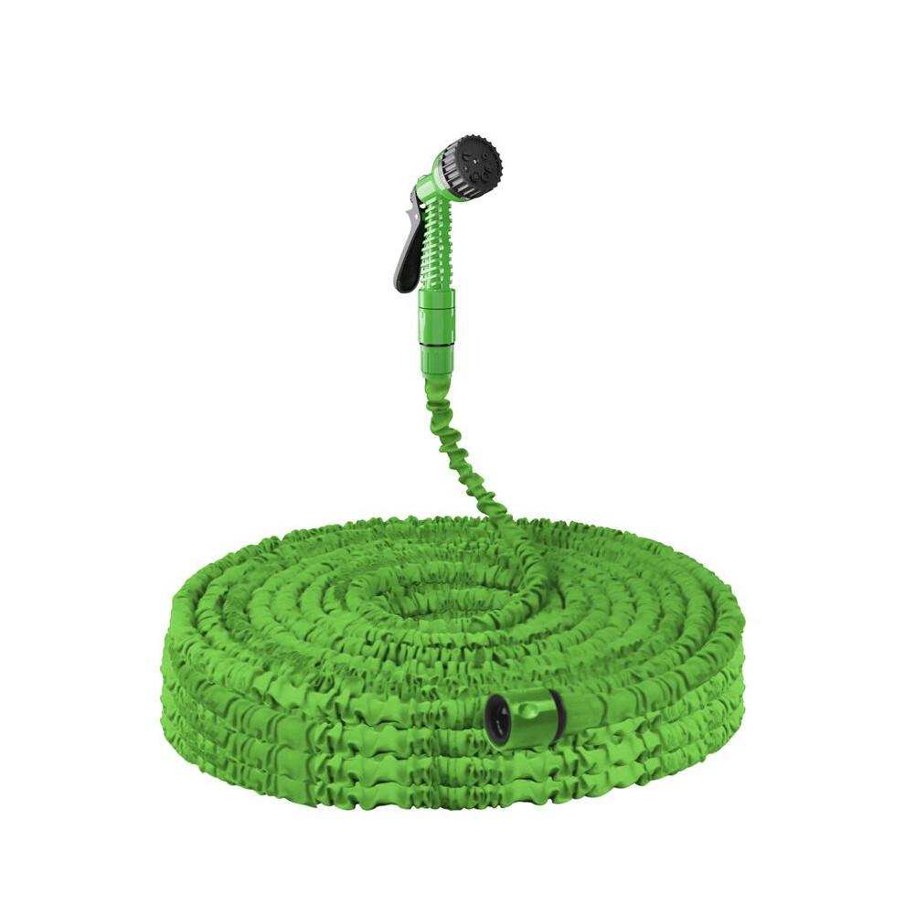(GREEN, 200FT) 75FT Garden Hose Expandable Water Hose Pipe 3 Times Expanding Flexible Magic Hosepipe 7 Spayer Mode Spray Gun 3/4" 1/2" Connectors for
