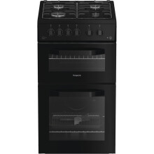 Hotpoint 50cm Gas Cooker - Black - A+/A Rated