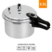 (Default) Crystals 3.5L Home Dual Handle Aluminum Pressure Cooker Kitchen Catering Cookware - Induction