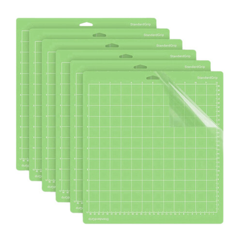 Pacote com 6 tapetes de corte para 3/Maker/Explore 3/Air 2/Air/One (12 x 12 polegadas) Acessórios para quilting Cricket 1