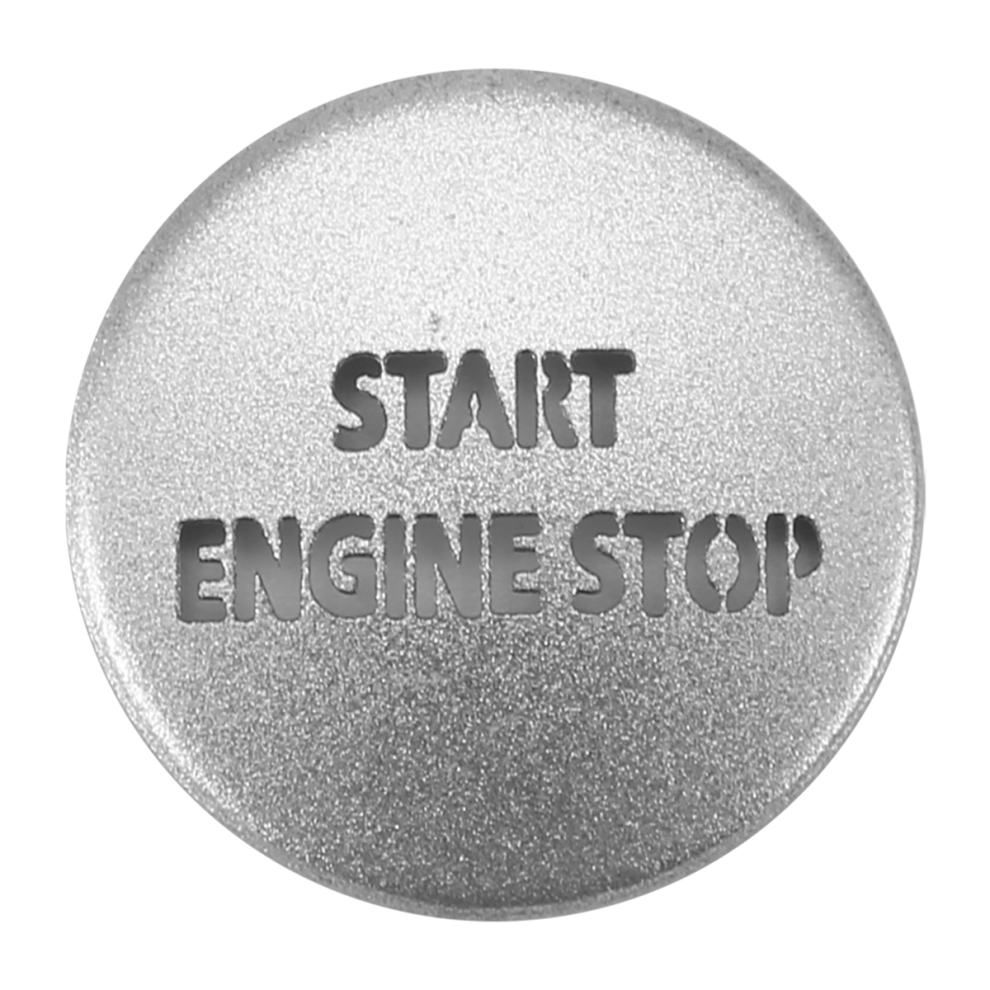 Engine Start Stop Push Button Switch Sticker Cover For Lr4 4 & Range Sport 2010-2013, Silver 4852404118272