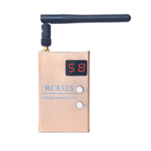 Récepteur FPV RC832 RC832S 5,8 GHz 48 canaux 600 MW pour photographie aérienne, système AV 5,8 GHz avec câbles A/V et d'alimentation