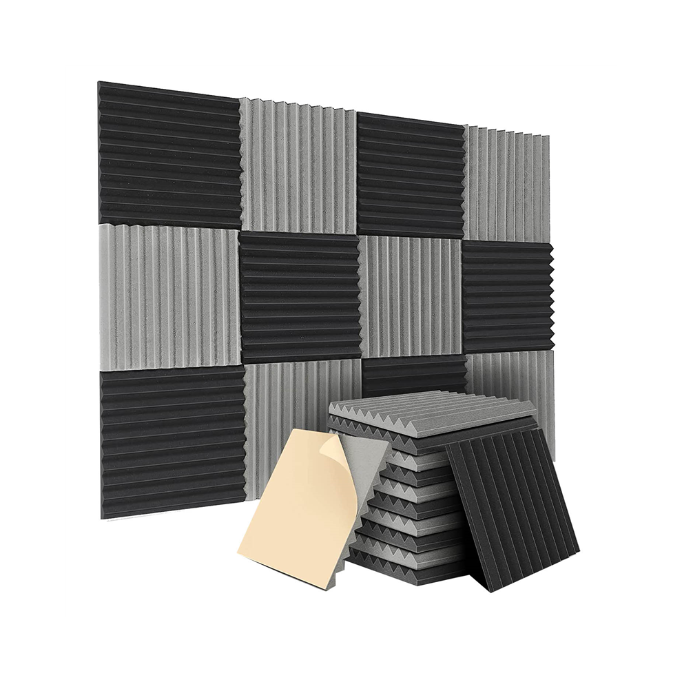12 Pack Self-Adhesive Acoustic Panels,12x12x1 Inch Sound Proof Foam Panels,Soundproof Wall Panels for Home Studio