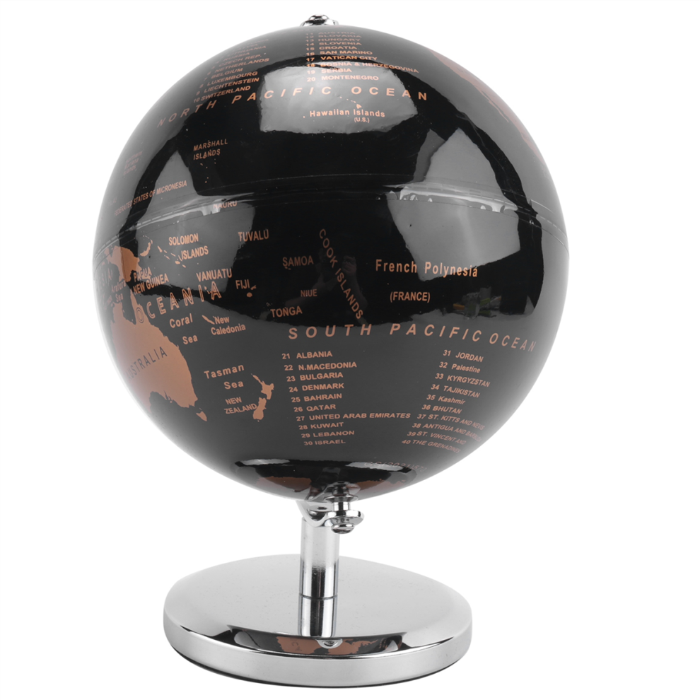 Carte du monde, constellation, pour la maison, la table, le bureau, les cadeaux, les accessoires de décoration de bureau (doré)